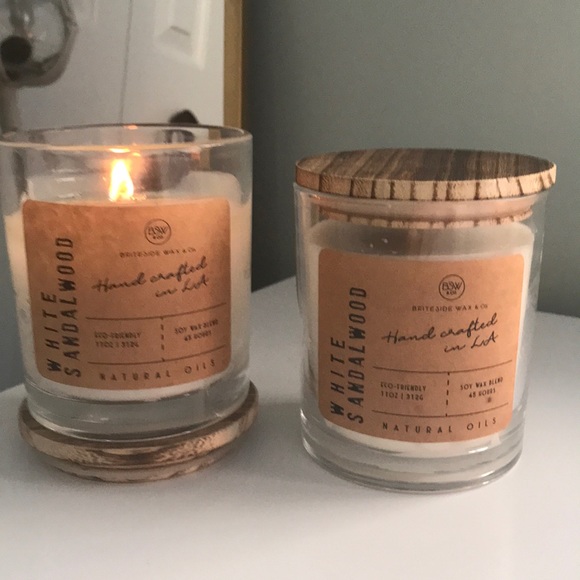 Unused eco friendly white sandalwood candle. - Picture 2 of 3